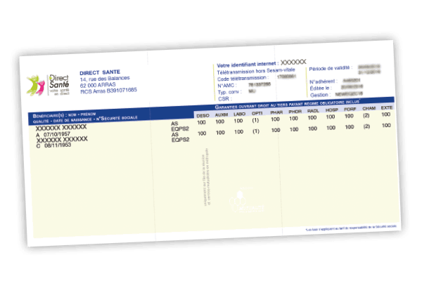 carte tiers payant